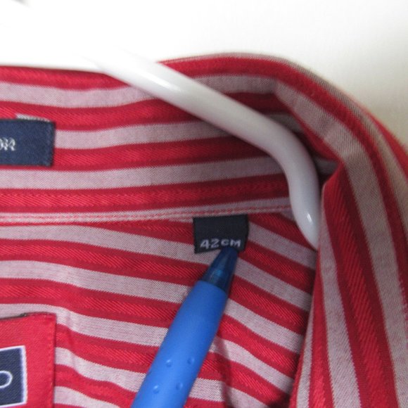 Peter England Striped Dress Shirt, Size L/42 - Picture 3 of 4